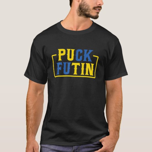 Puck Futin stand to Ukraine T-shirt Puck Futin sta (Voorkant)