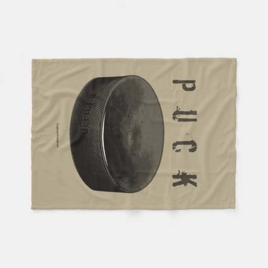 PUCK (Hockey) Fleece Deken (Voorkant (Horizontaal))