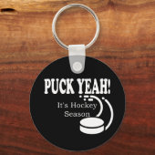 Puck Ja, het is Hockey Sason Sleutelhanger (Voorkant)