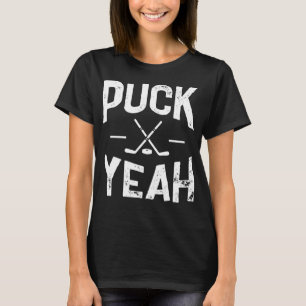 Puck Ja Ice Hockey T-Shirt Hockey Player Fan Gif