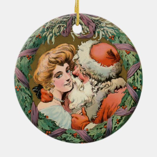 Puck Kerstmis 1905 Keramisch Ornament (Achterkant)
