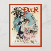Puck Kerstmis 1908 Briefkaart (Voorkant)