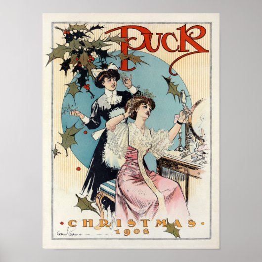 Puck Kerstmis 1908 Poster (Voorkant)