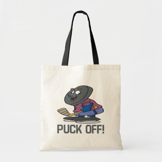 Puck off tote bag (Voorkant)