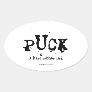 PUCK OVALE STICKER