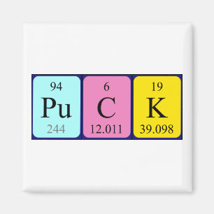 Puck periodieke lijstnaam magneet
