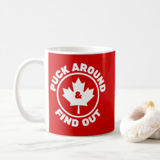 Puck rond en ontdek Canadian Maple Leaf Koffiemok