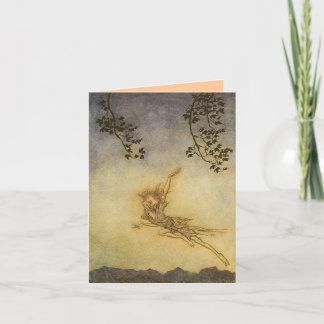 Puck, SPRITE Notecard Arthur Rackham Kaart