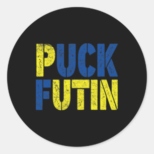 Puck vecht voor deze oorlog - Oorlog in Oekraïne - Ronde Sticker