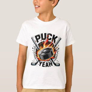 Puck Yeah Grappige Hockey Vader Moeder IJshockey S T-shirt