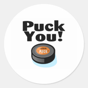 Puck You (Hockey) Ronde Sticker