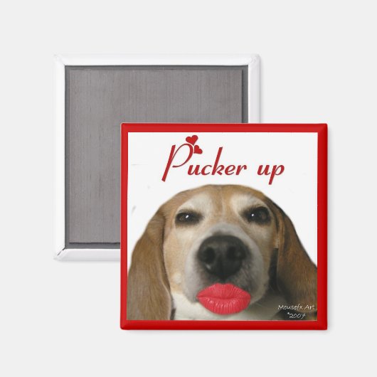 Pucker Up Magnet Beagle (Recto/Verso)