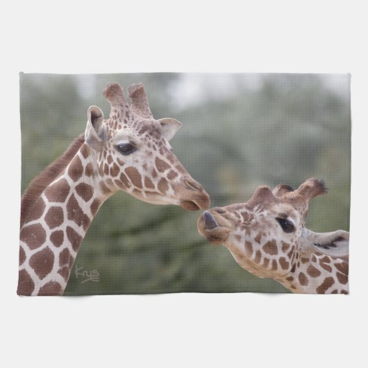 Pucker Up ! Serviette de cuisine (Horizontal)