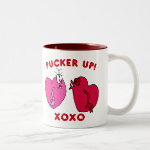 Pucker Valentine Hearts Mug