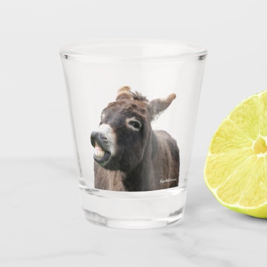 Puckering Donkey Shot Glas (Voorkant)