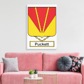 Puckett Family Crest Canvas Afdruk (Insitu (Woonkamer))