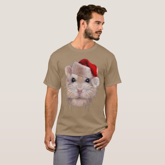 Pudding Dwarf Hamster in kerstkerstkerstkerstkerst T-shirt (Voorkant volledig)