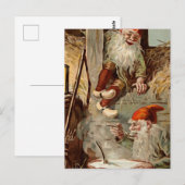 “Pudding In de Schuur” door Jenny Nystrom Briefkaart (Voorkant / Achterkant)