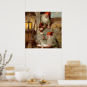 “Pudding In de Schuur” van Jenny Nystrom Poster (Keuken)