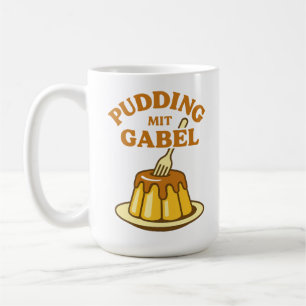 Pudding Met Vork Grappig Design Koffiemok