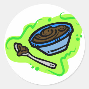 Pudding Ronde Sticker