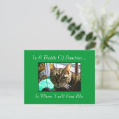 Puddle De Sunshine Carte Postale (Debout devant)