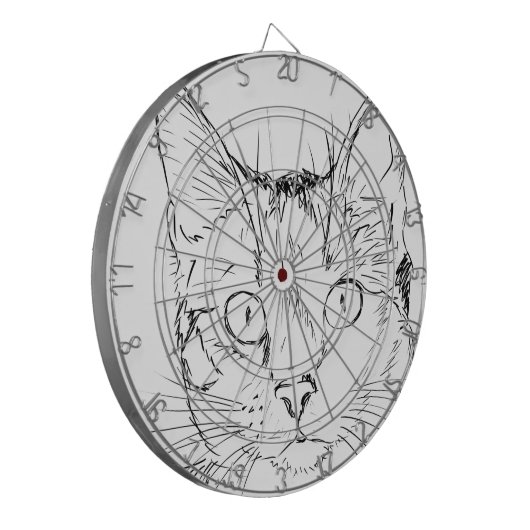 Puddy Cat Dartbord (Voorkant Links)