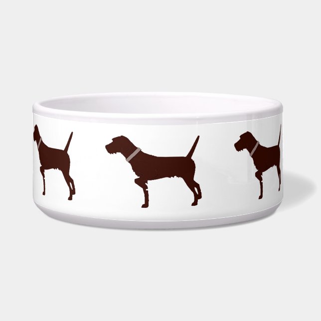 Pudelpointer Dog Bowl Voerbakje (Voorkant)