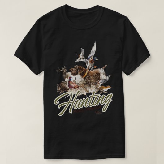 Pudelpointer Hunting Dog T-shirt (Design voorkant)