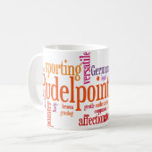 Pudelpointer Koffiemok (Voorkant links)