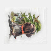 Pudelpointers Fleece Deken (Voorkant (Horizontaal))