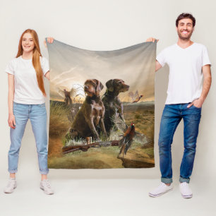 Pudelpointers, Hunting Fleece Blanket Deken