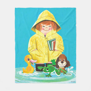 Pudles of Fun Fleece Deken