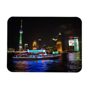 Pudong Night Skyline Magnet Magneet