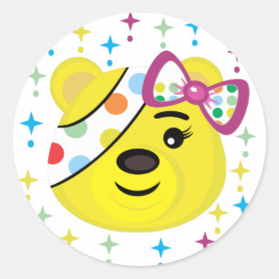 Pudsey beer ronde sticker
