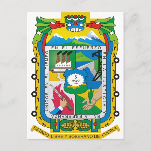 Puebla, Mexico Briefkaart (Voorkant)