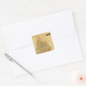 Puebla Vierkante Sticker (Envelop)