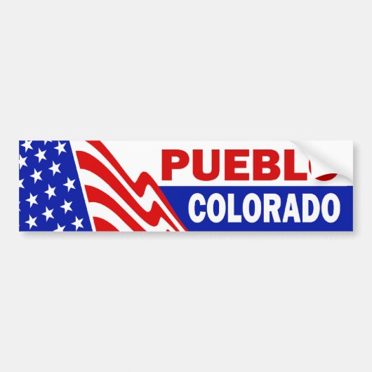 Pueblo, Colorado Bumpersticker (Voorkant)