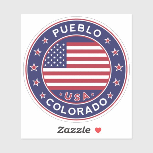 Pueblo Colorado, Pueblo Sticker (Vel)