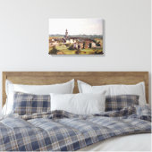 Pueblo de Lugo/Village in Lugo Canvas Afdruk (Insitu (Slaapkamer))