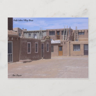 Pueblo Homes on the Mesa West of Albuquerque, NM Briefkaart