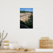 Pueblo Indische cliff-woningen Poster (Keuken)
