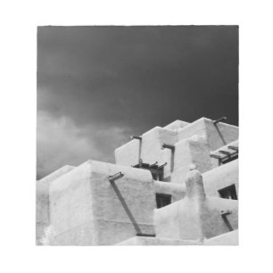 Pueblo stijladobe Inn in Loretto, Santa Fe, New 2 Notitieblok