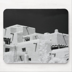 Pueblo stijladobe Inn in Loretto, Santa Fe, New Muismat