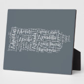 Pueblos 1 Puerto Rico Fotoplaat (Zijkant)