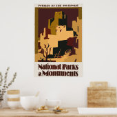 Pueblos of the Southwest Vintage voyage Poster (Cuisine)