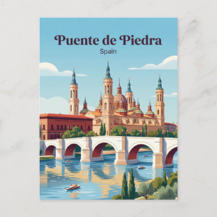 Puente de Piedra Spanje Briefkaart