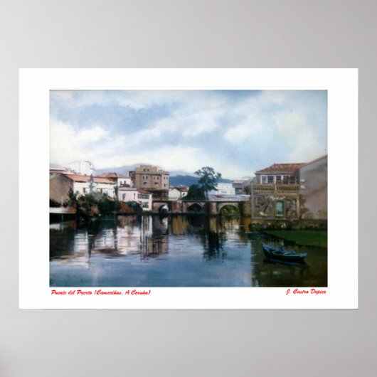 Puente del Puerto (Camariñas. A Coruña) Poster (Voorkant)