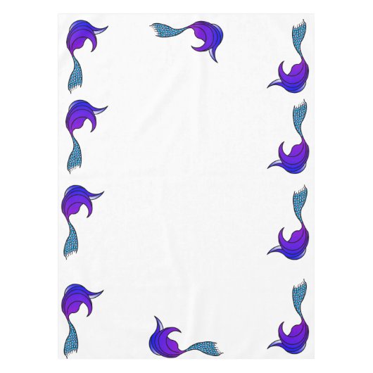 Pueple et Blue Mermaid Tail nappe (Devant)