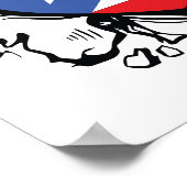 Puero Rico Drapeau Boricua Cute Simple Poster (Coin)